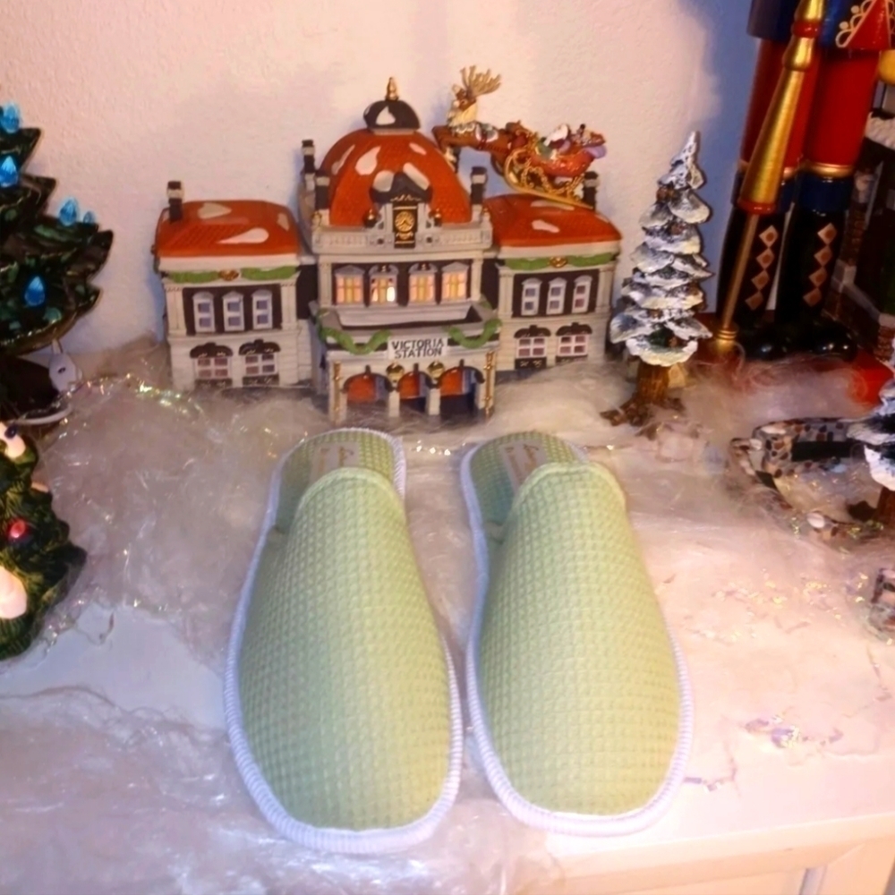 Nwt Jacques Levine slippers large